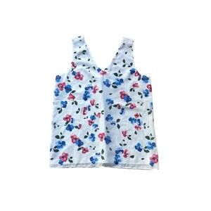 NWT Ann‎ Taylor White Floral Tank top Size XS